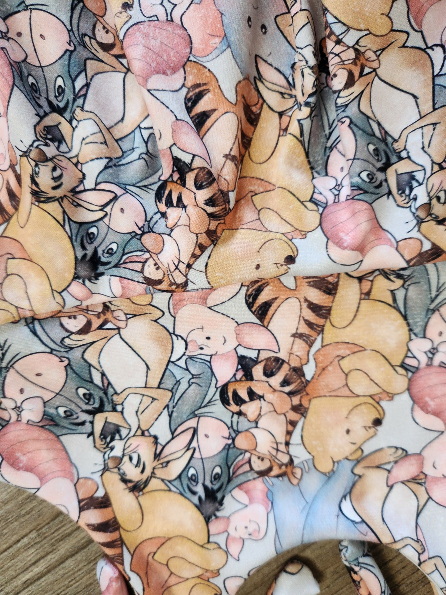 18-24 months Bear and Friends Shoulder Tie Peplum Top