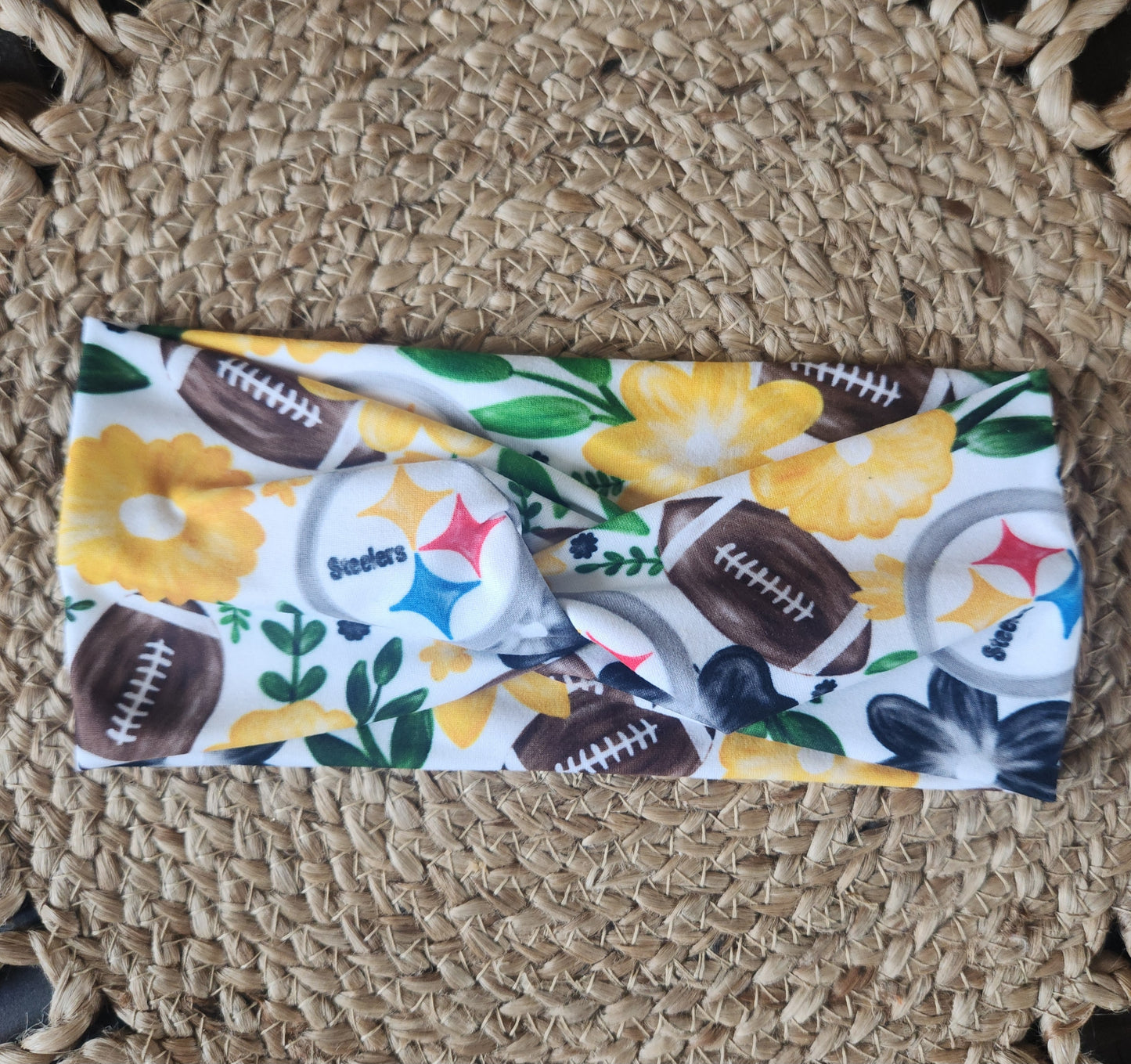 Adult twist headband Pittsburgh