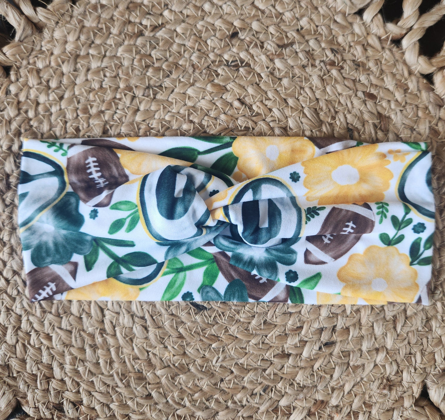 Adult twist headband Green Bay