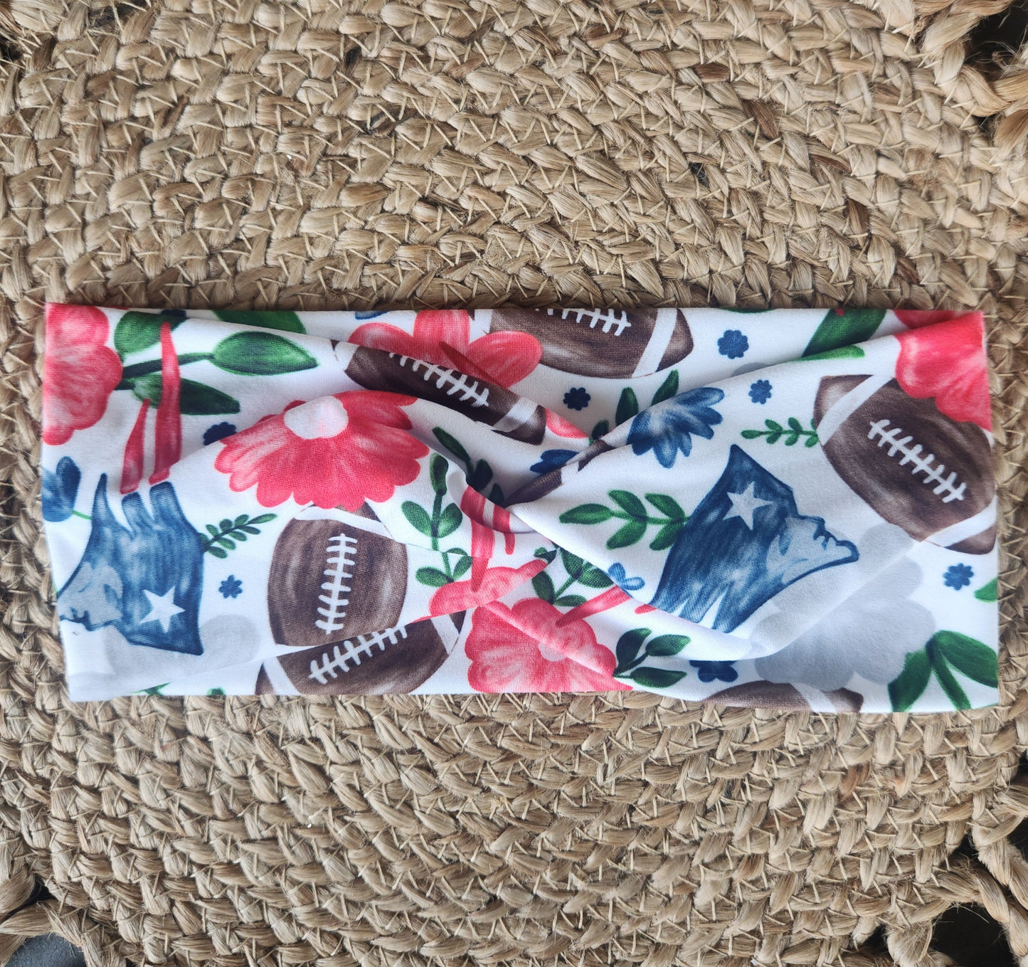 Adult twist headband New England