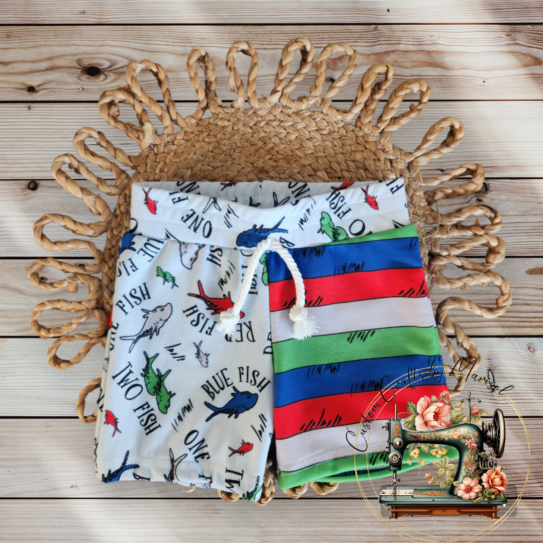Custom Jogger Shorts (One Fish Two Fish)