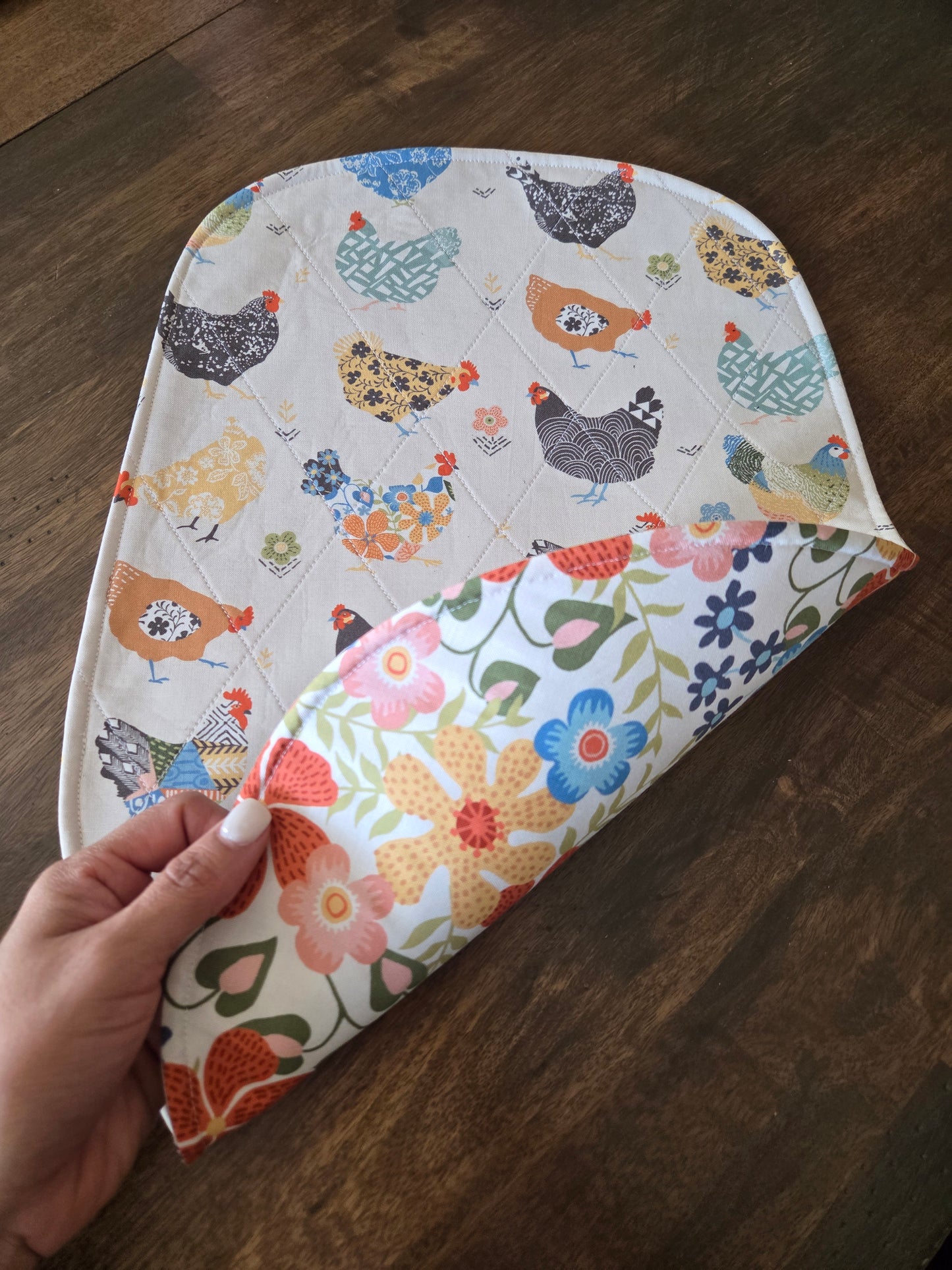 Stand Mixer Reversible Bowl Cover and Sliding Mat Set