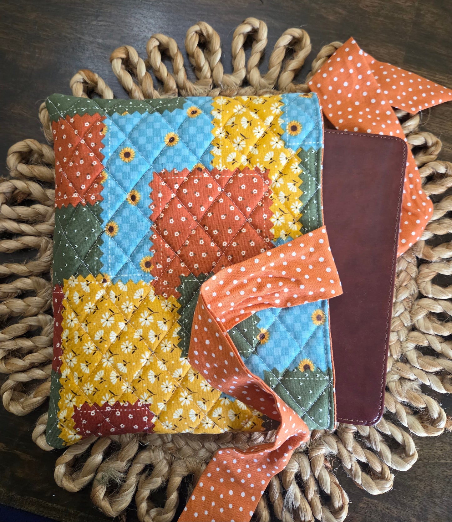 Autumn Patchwork Bible Sleeve