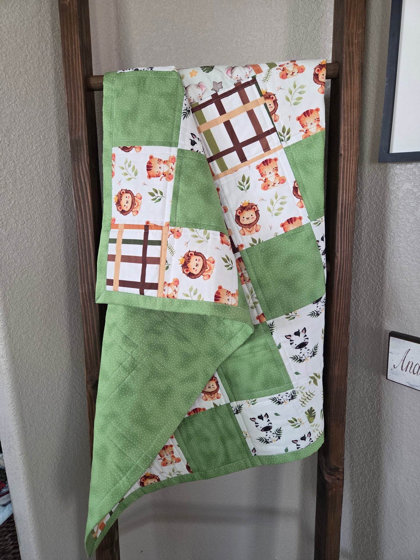 Animal Kingdom Baby/Toddler Patchwork Quilt