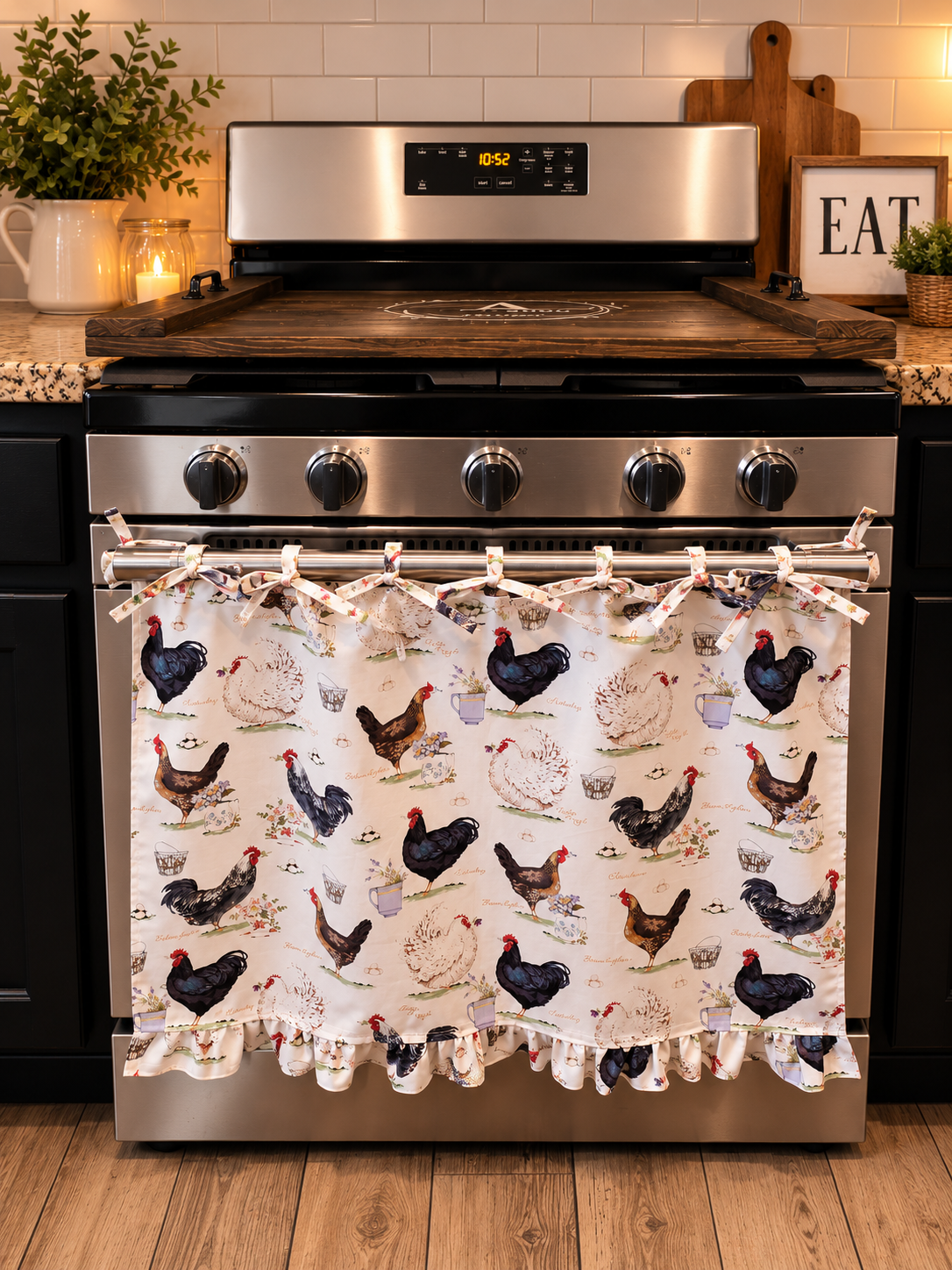 Chicken Farmhouse Oven Skirt