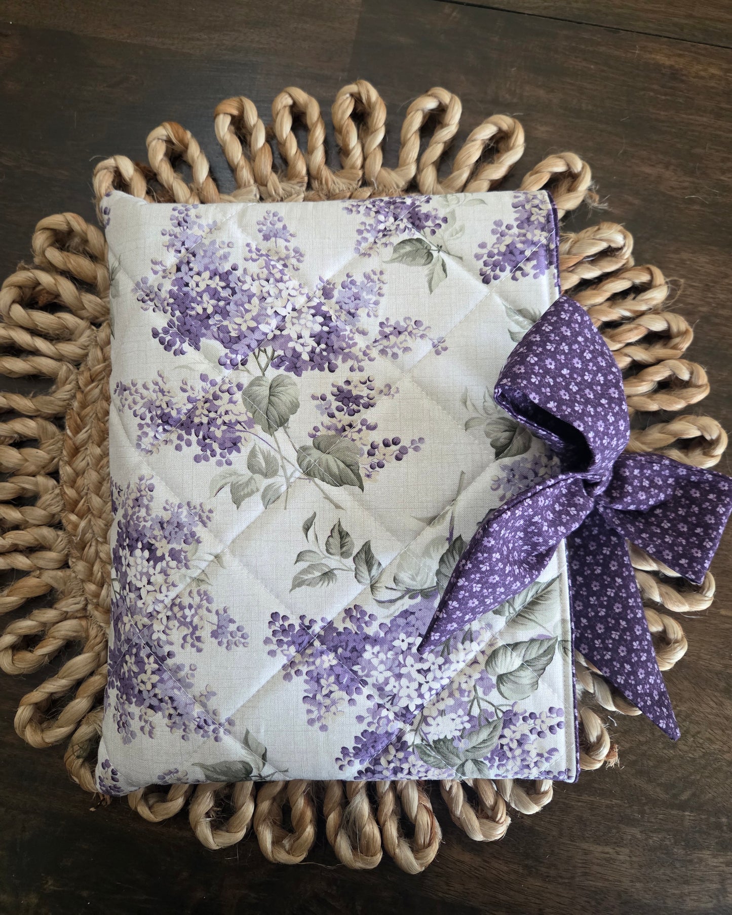 Lavender and Lace Quilted Bible Sleeve