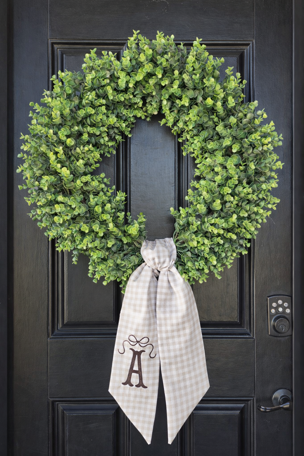 Custom Embroidered Wreath Sash Only