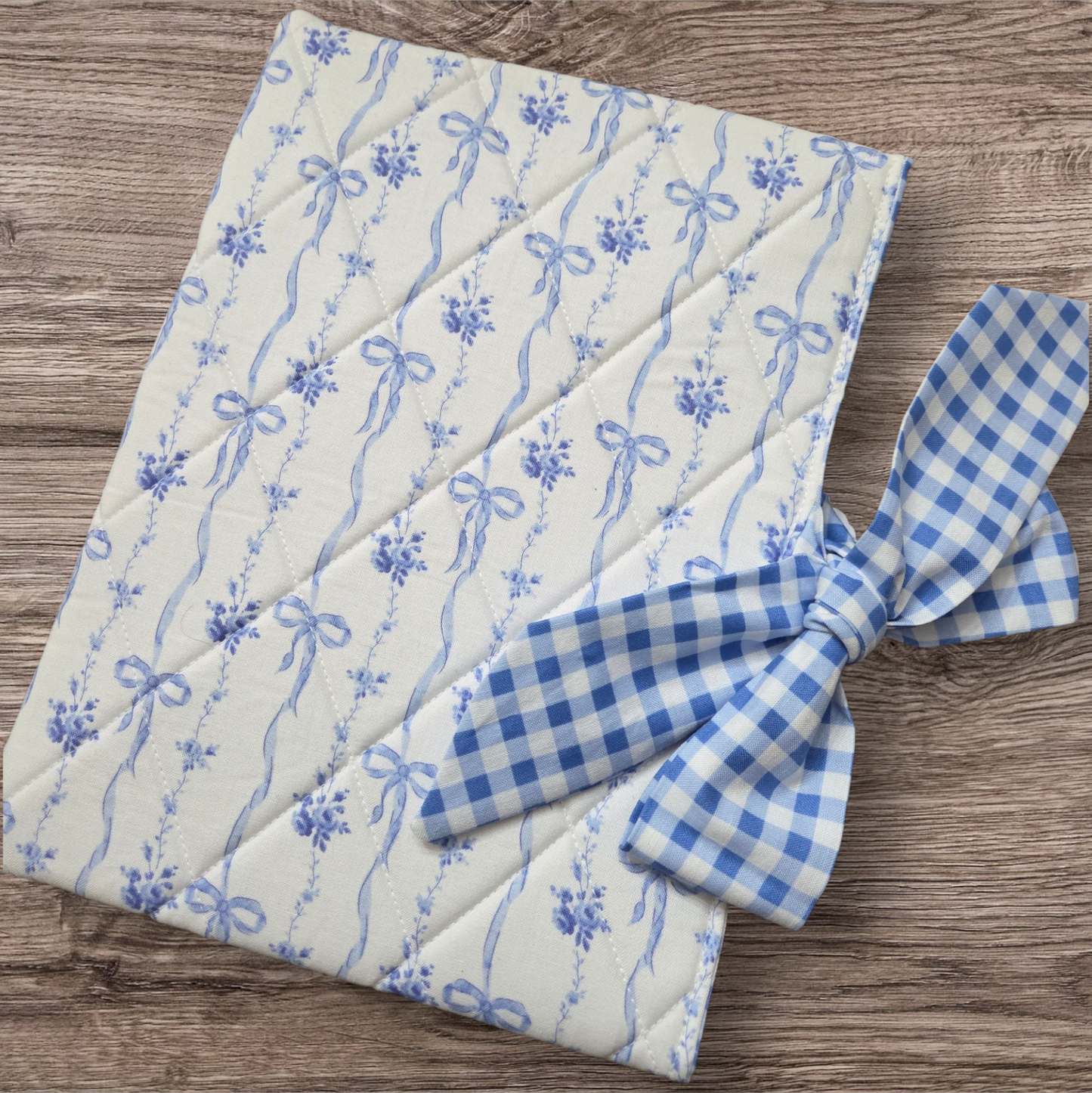 Blue Bows and Gingham Bible/Book Sleeve