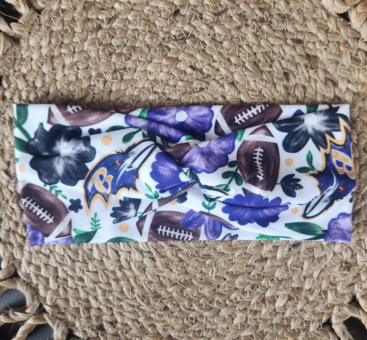 Adult twist headband RAVENS