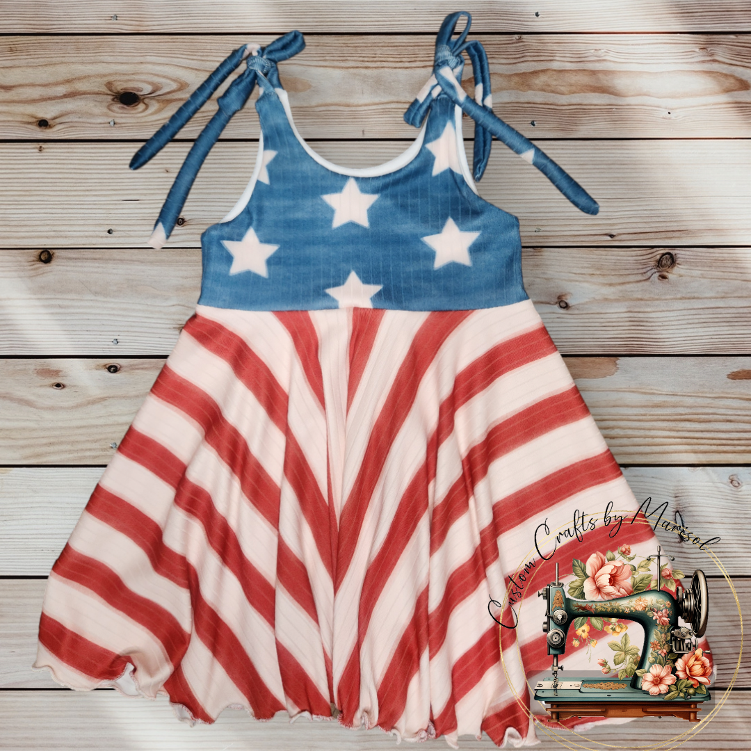 Stars and Stripes Camellia Dress
