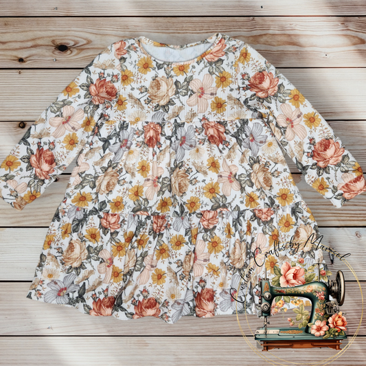 2T Vintage Floral Delilah Dress