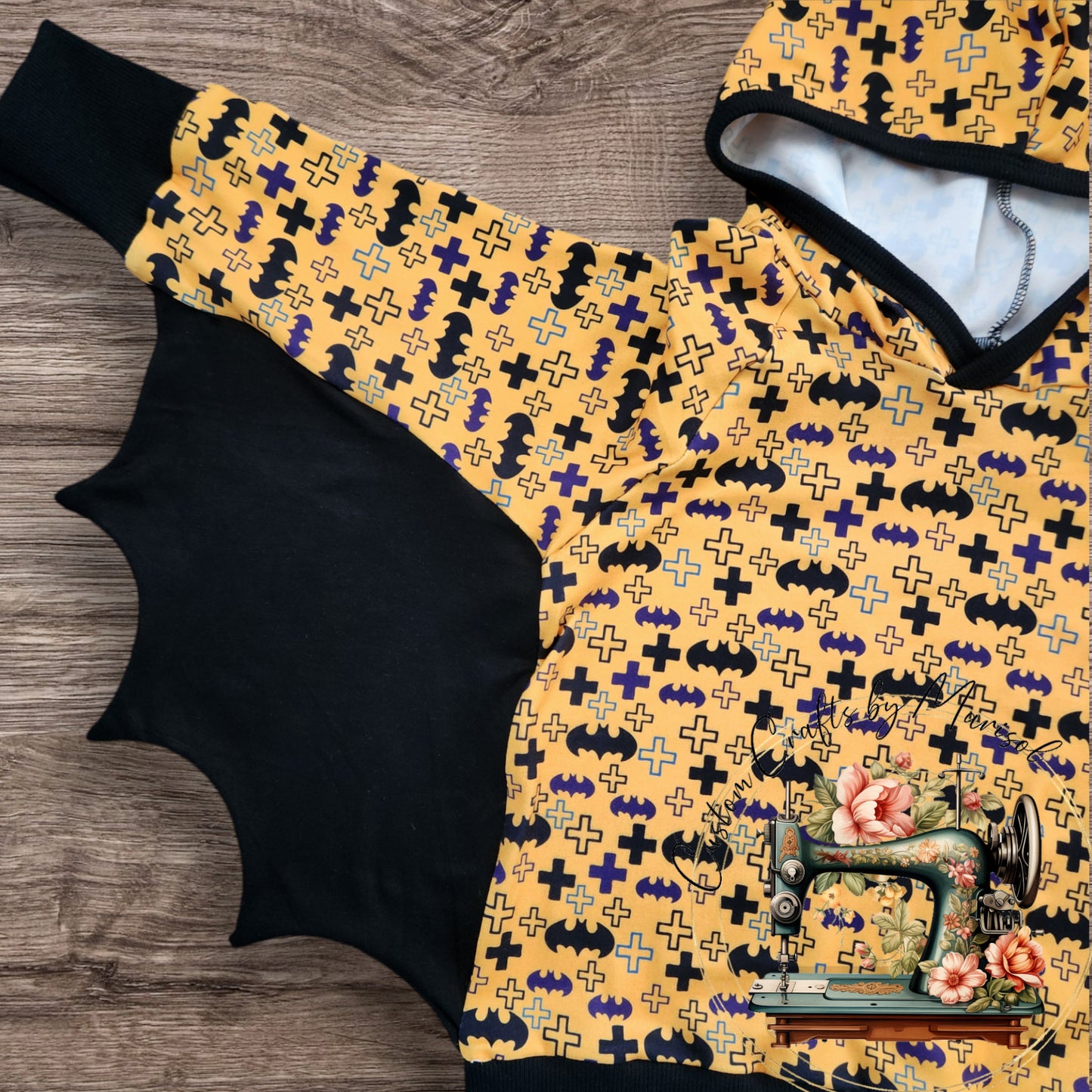 3T Batman Hoodie with Wings