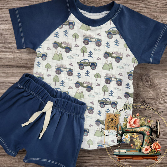 Jeeps Sandlot Tee and Play Shorts 2T "A little dirt never hurt"