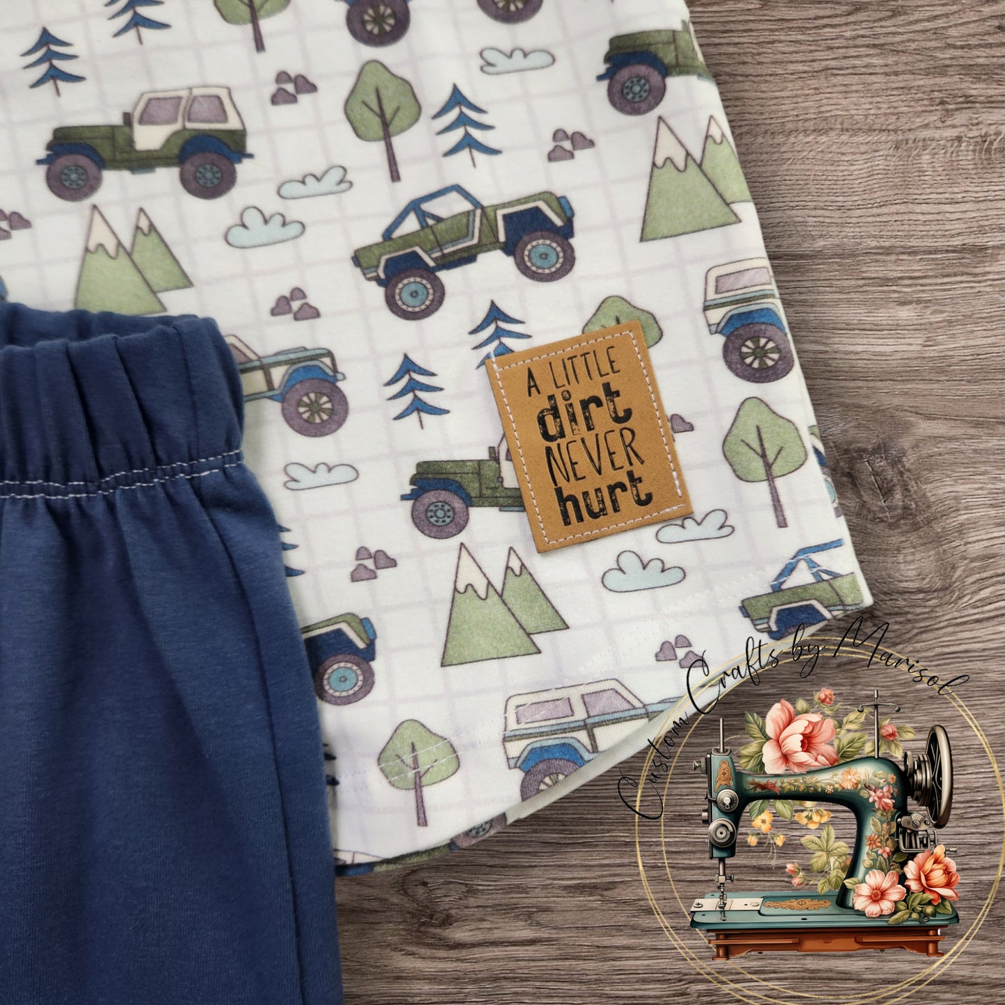Jeeps Sandlot Tee and Play Shorts 2T "A little dirt never hurt"