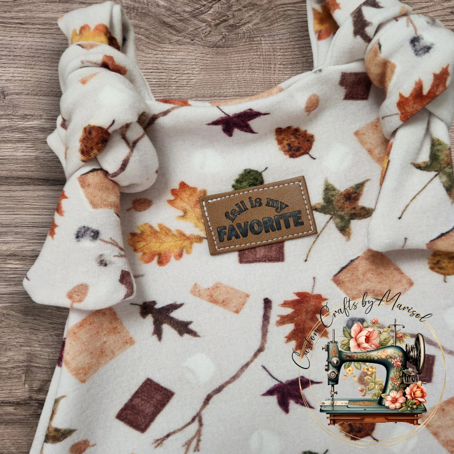 S'more Fall Knotted Overalls 2T