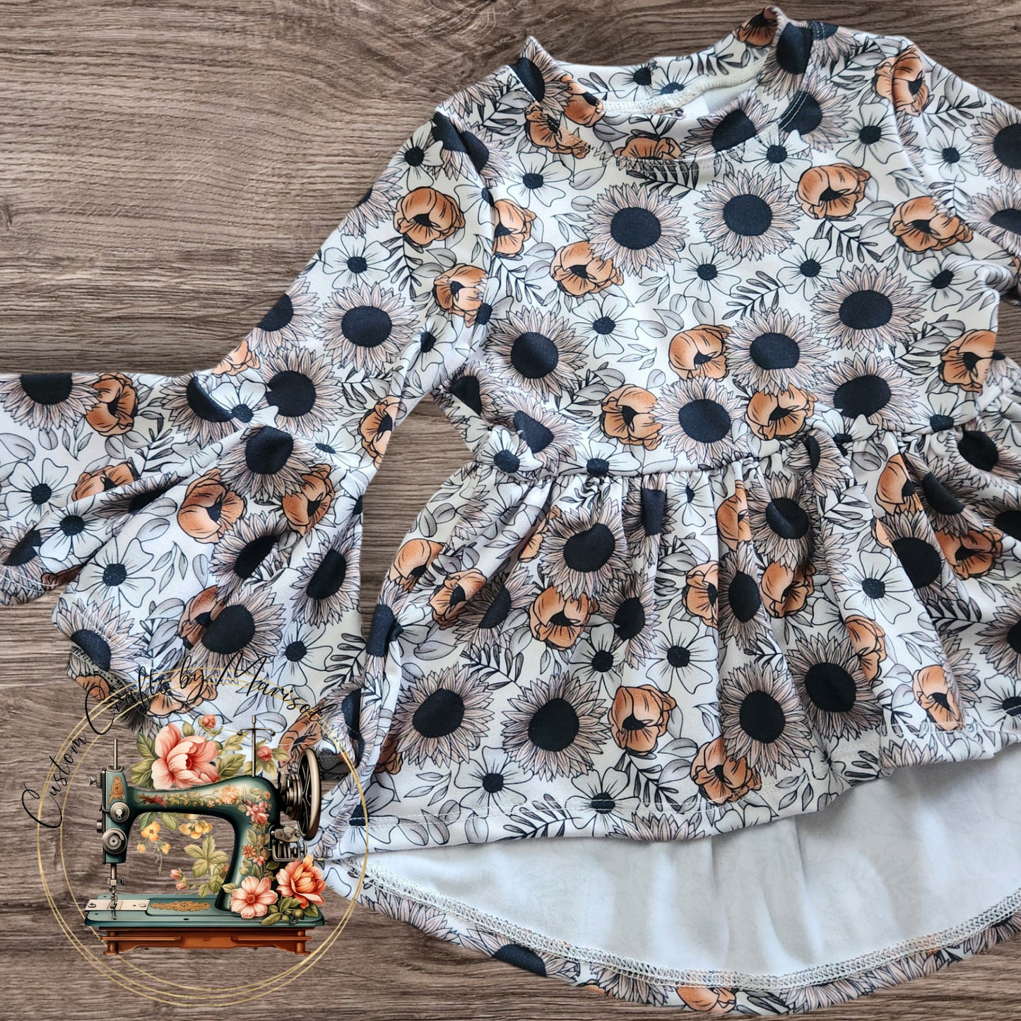 18M Lili High-Low Top with Bell Sleeves