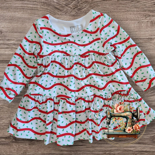 Christmas Snack Cake Tiered Delilah Dress