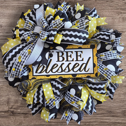 Bee Blessed Wreath