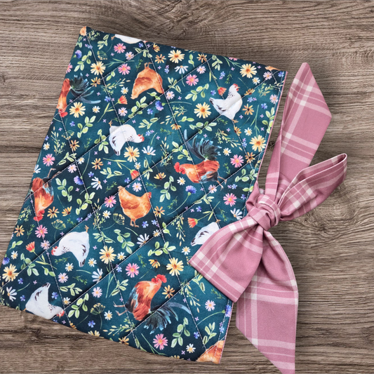 Chickens and Plaid Bible/Book Sleeve Standard