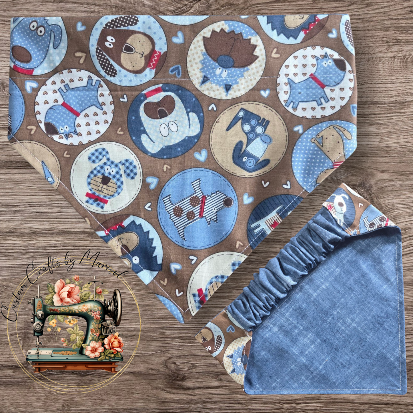 Reversible SCRUNCHIE BANDANAS