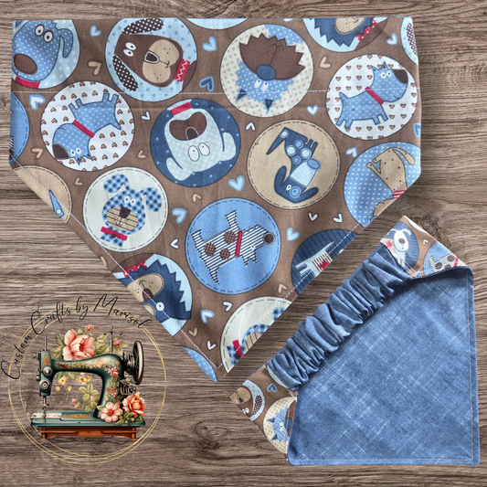 Reversible SCRUNCHIE BANDANAS
