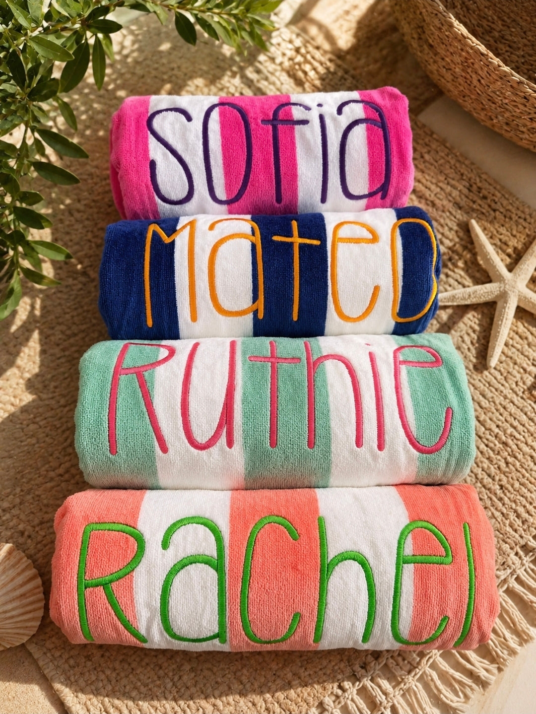 Custom Embroidered Beach Towels