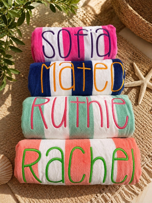 Custom Embroidered Beach Towels