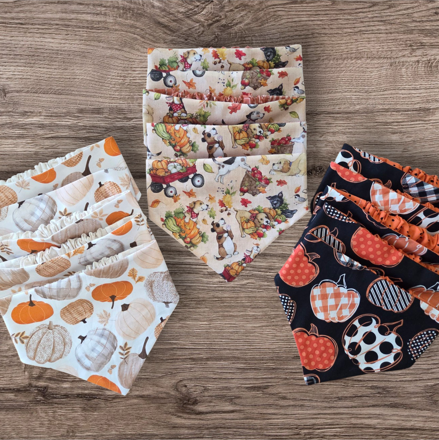 Fall Scrunchie Dog Bandana