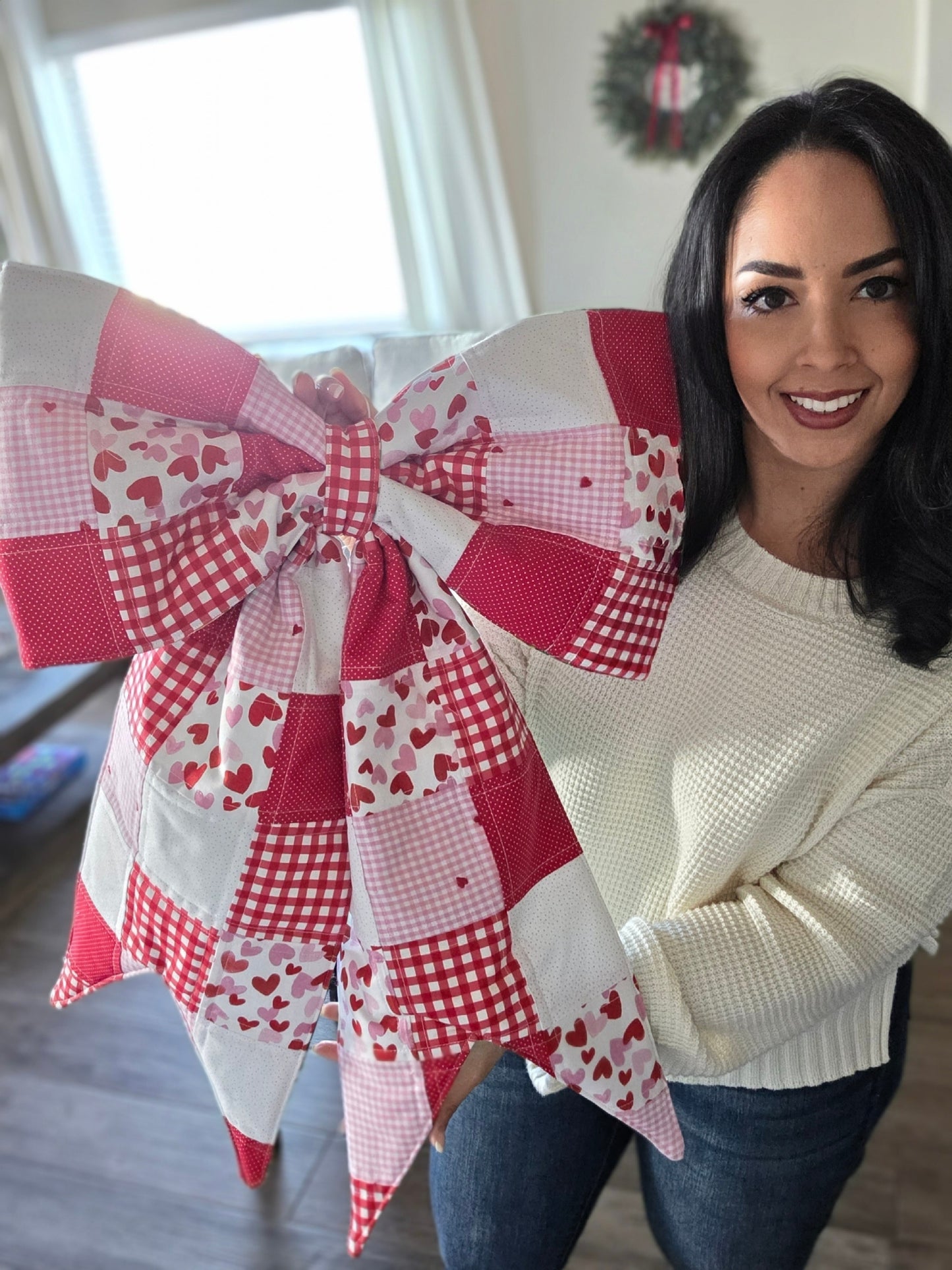 Giant Reversible Quilted Bow Hanger