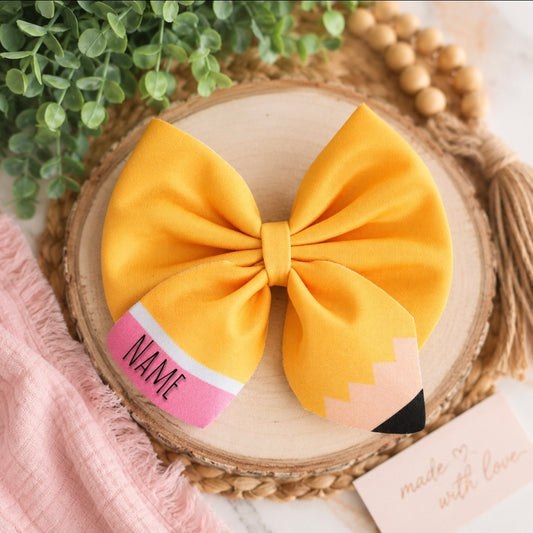 Pencil Hair Bow