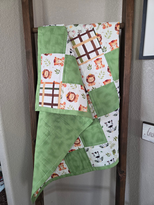 Animal Kingdom Baby/Toddler Patchwork Quilt