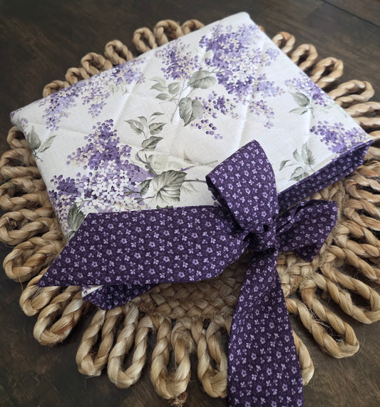 Lavender and Lace Quilted Bible Sleeve