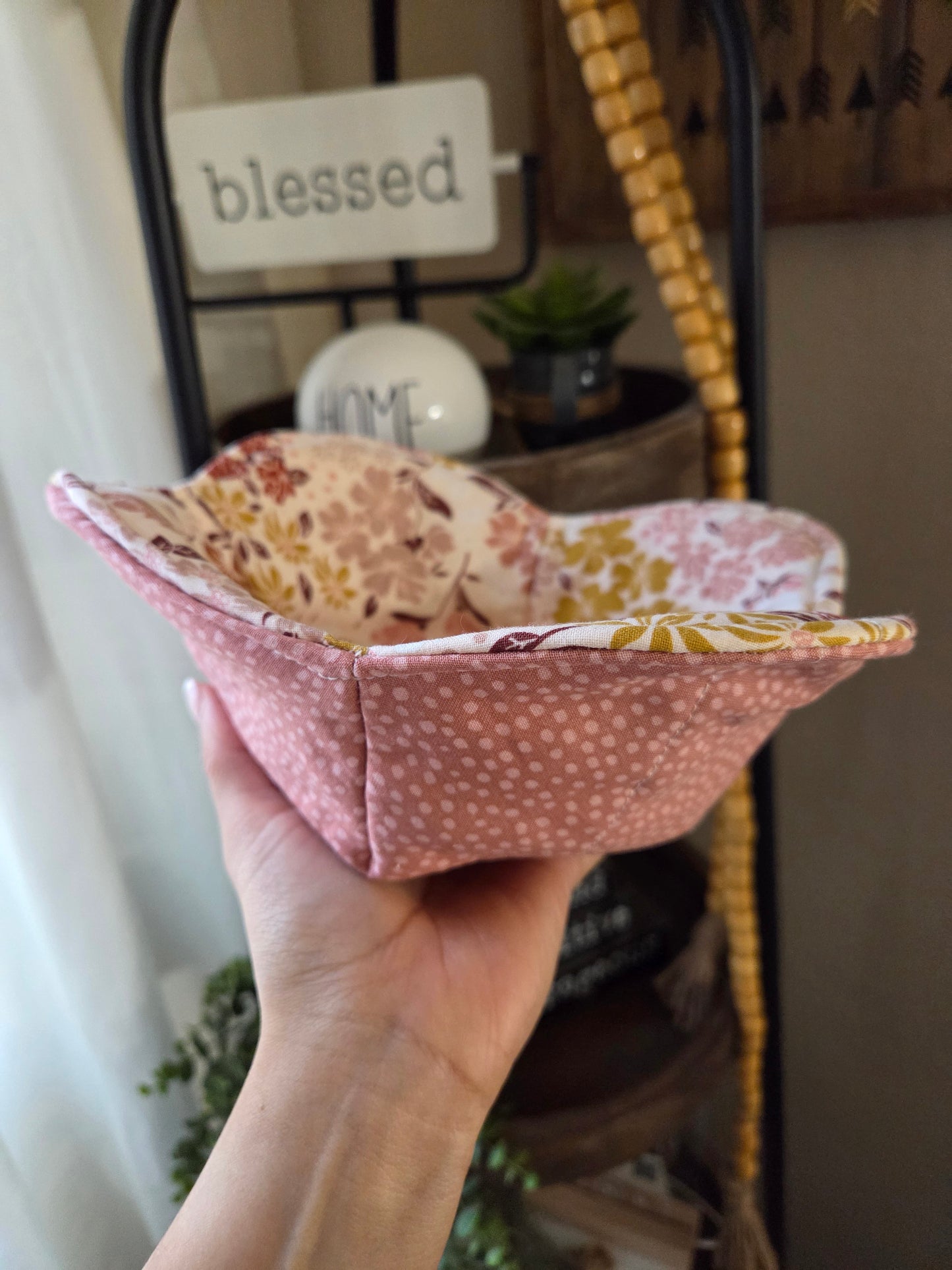 Pink Floral Bowl Cozy