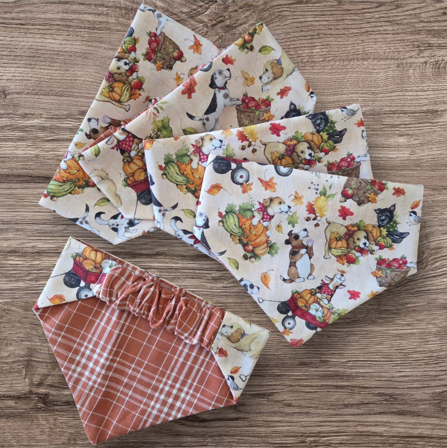 Fall Scrunchie Dog Bandana