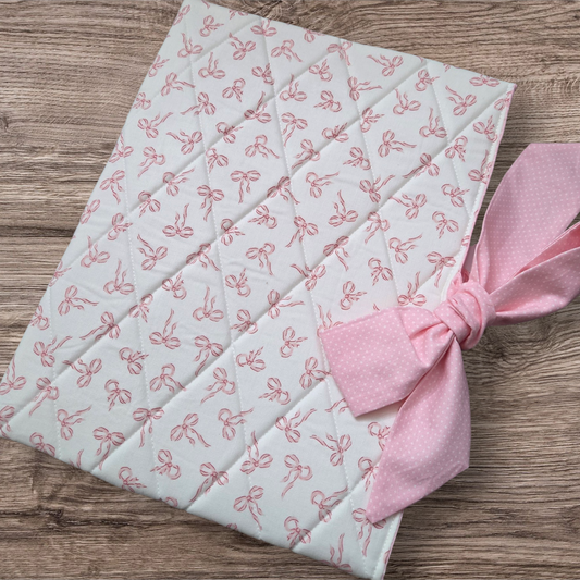 Pink Bows Bible/Book Sleeve Large