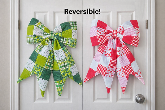 Giant Reversible Quilted Bow Hanger
