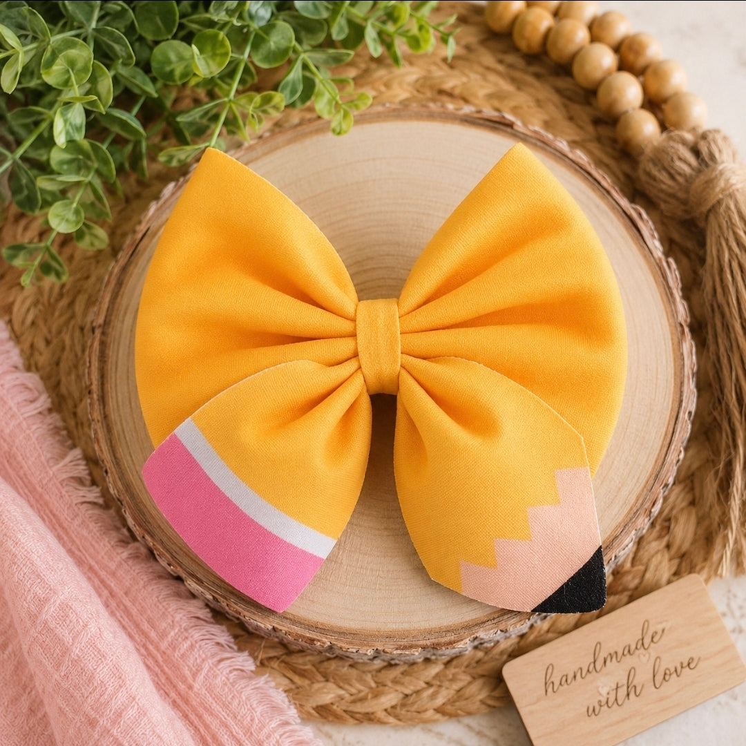 Pencil Hair Bow