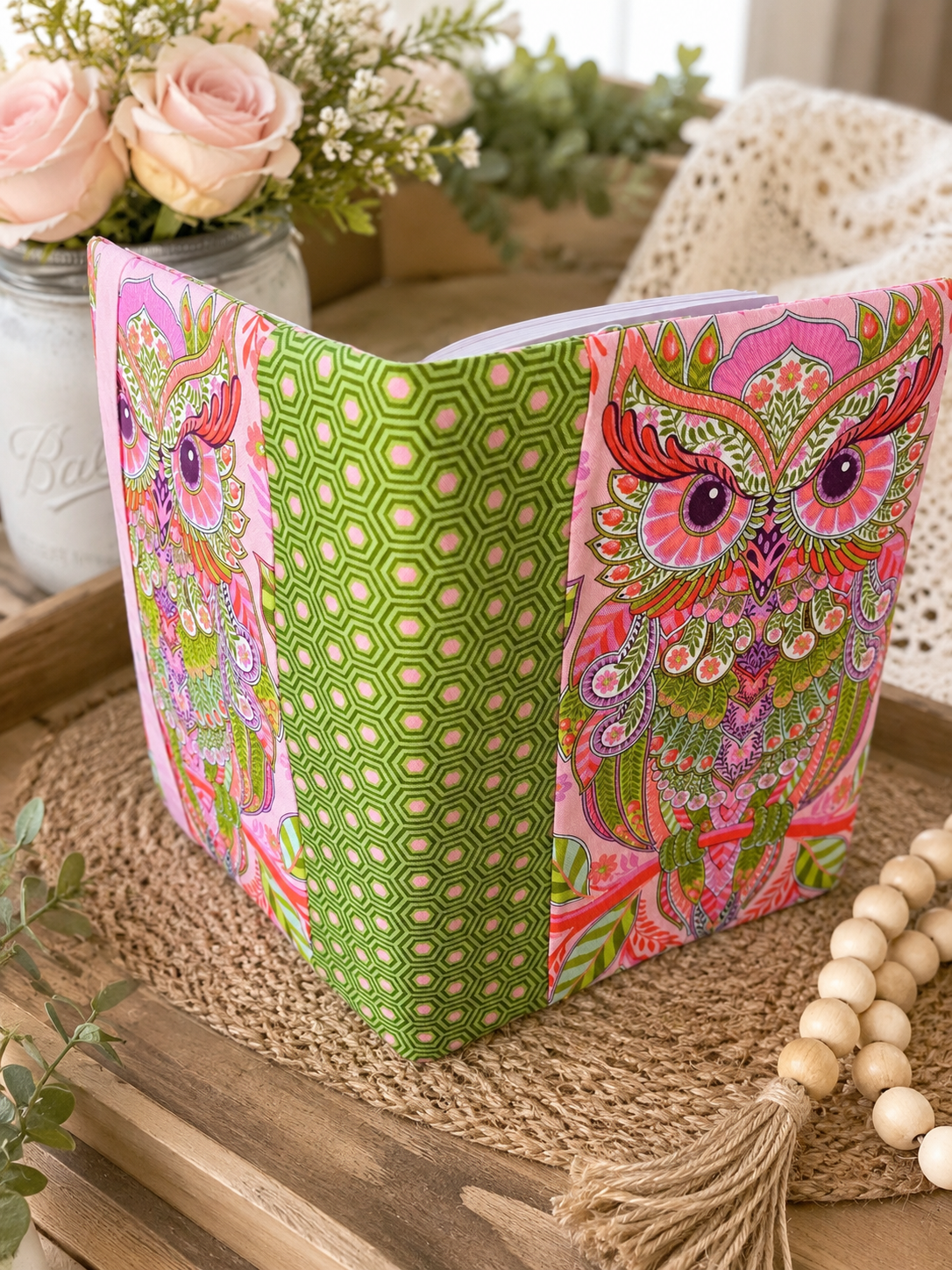 Hootie Patootie by Tula Pink Fabric Notebook Covers
