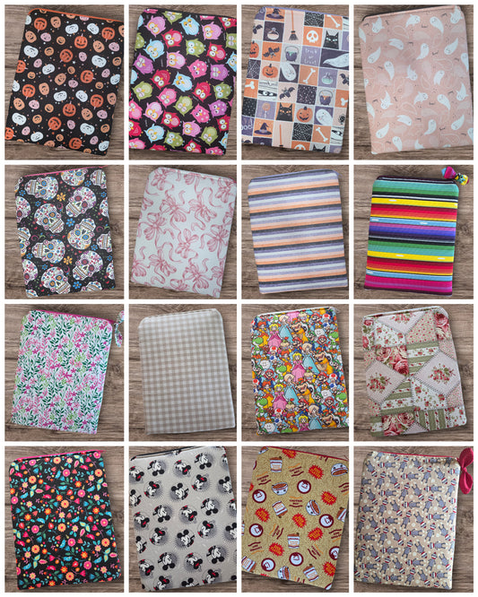 Various fabric options BOOK/TABLET SLEEVE